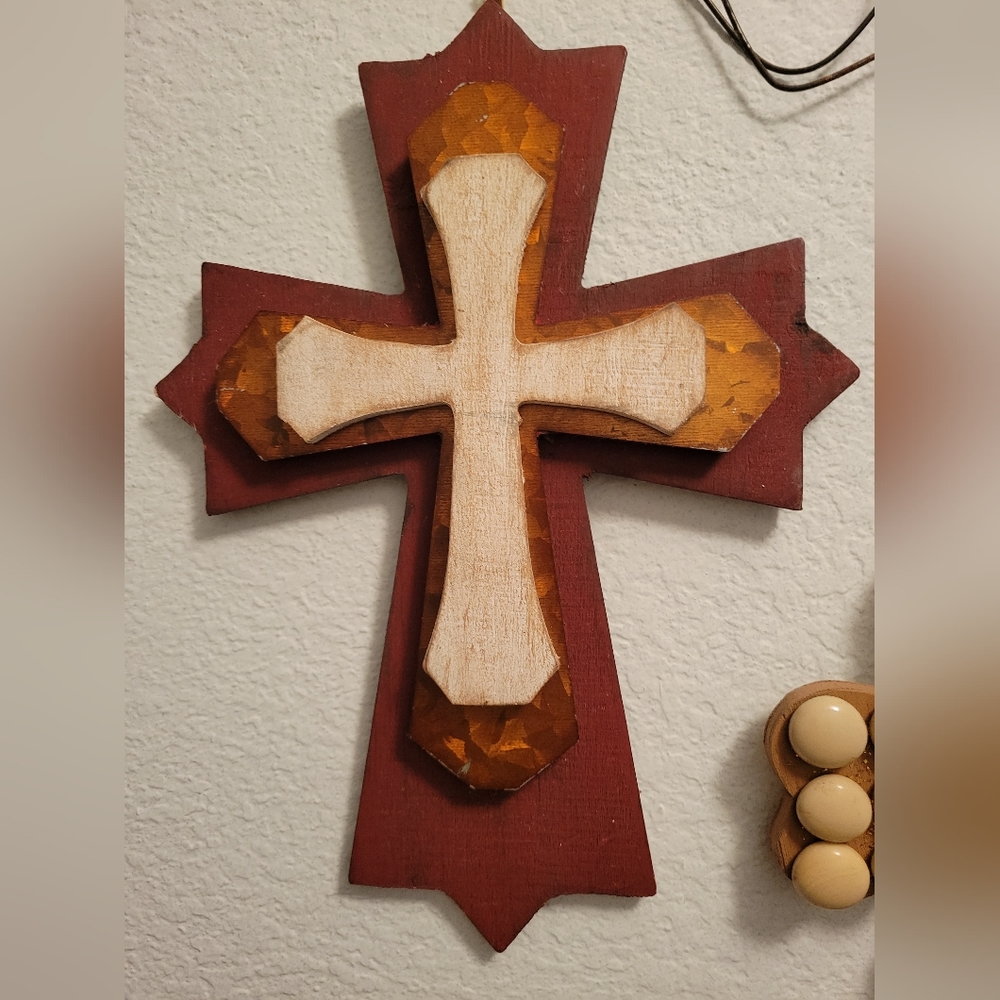 Wooden Cross wall hanging